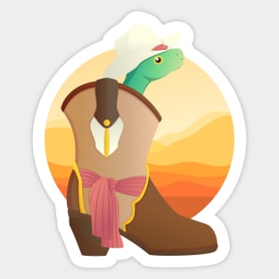 There's A Snake In My Boot Sticker